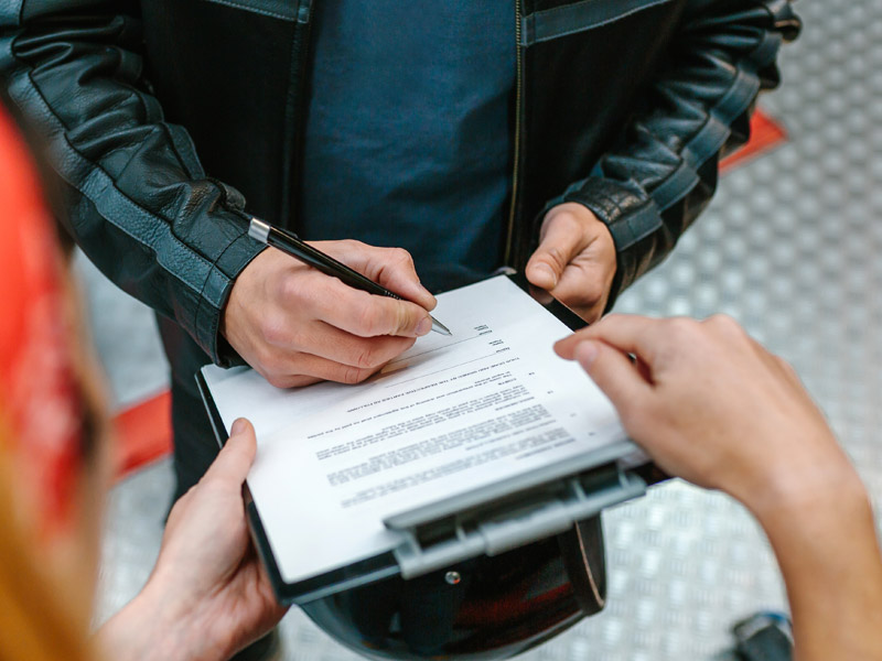 ขั้นตอนการเคลม ประกันมอเตอร์ไซค์