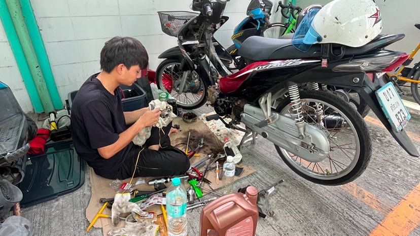 ล้อส่าย มอเตอร์ไซค์ ซ่อมยังไง