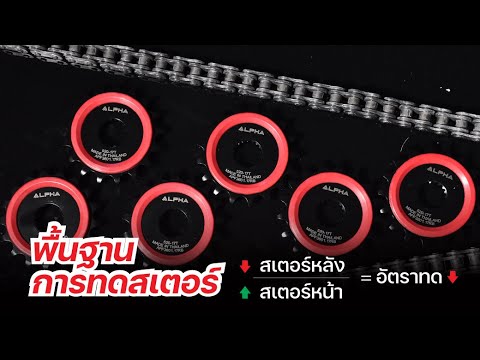 ตัวอย่างการคำนวณ อัตราทดสเตอร์
